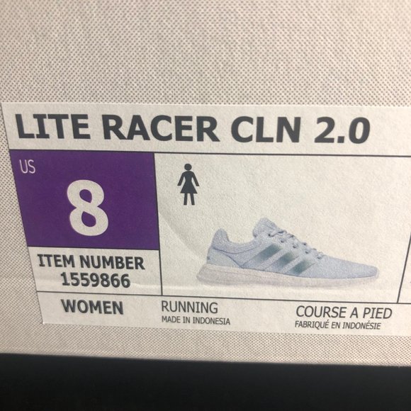 Ladies Lite Racer CLN 2.0 Running Sneakers New! - Picture 3 of 7